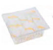 MINI ACRYLIC WHITE/YELLOW STRIPED ROLLER COVERS